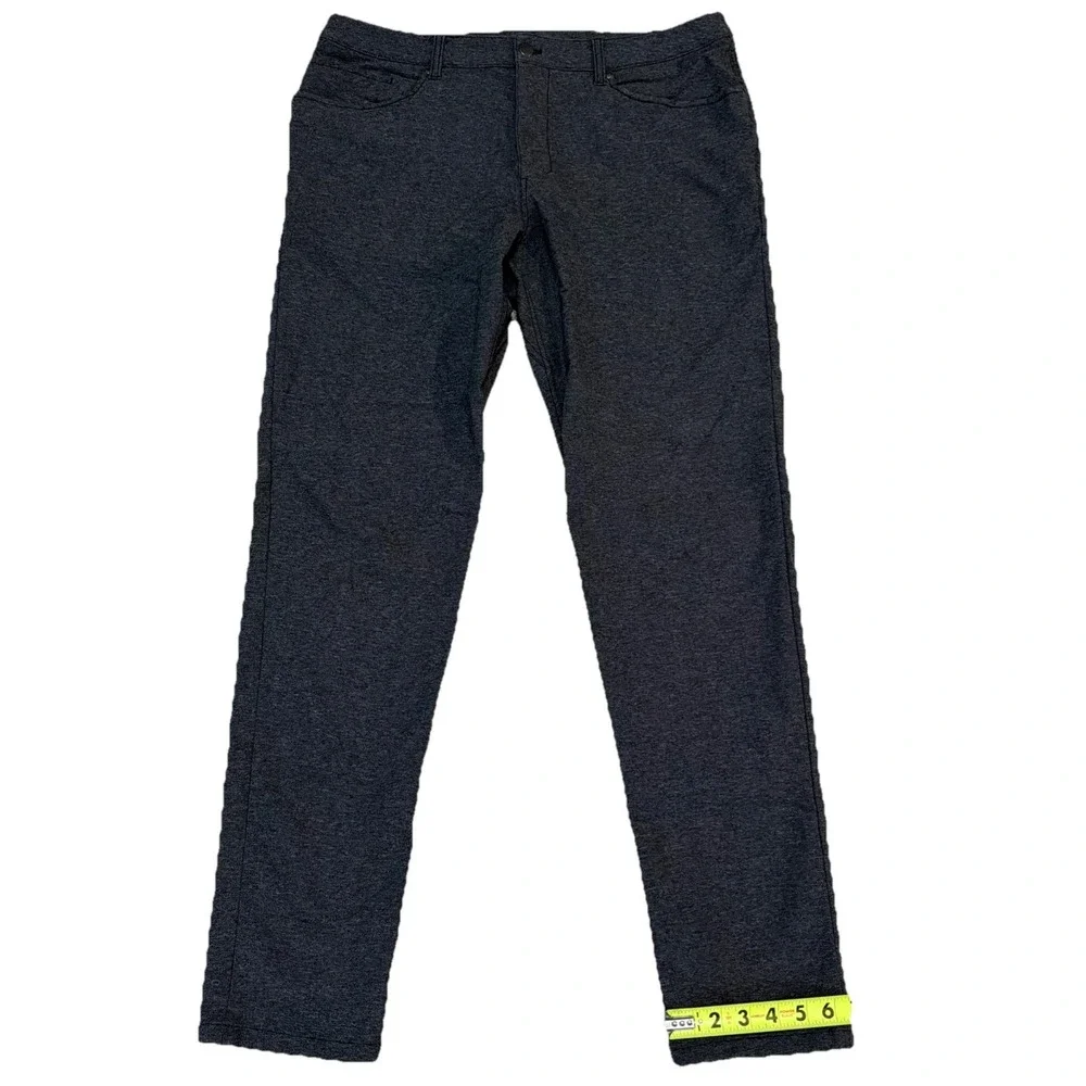 Lululemon Pants Mens 36x32 Gray ABC Commission Slim Tech Canvas Chino LM5983S
